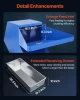 10HP/7.5KW Plastic Shredder Crusher, 250-450 kg/h Capacity, 14 SKD-11 Blades, 10mm Mesh, 220V 3-Phase Recycling Machine