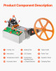 Automatic Webbing Cutting Machine, Hot & Cold Ribbon Cutter, Adjustable Temperature, LCD Display, 1-85mm Width, 1-99999mm Length