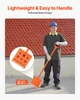 Shingle Shovel, D-Grip Handle Roof Ripper, 45# Steel Serrated Blade, Lightweight 6.39 lbs, Orange