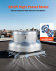 Roof Exhaust Fan, 24.8" Base, 360W Motor, Adjustable 3000/3900 CFM, Waterproof Aluminum Alloy Housing, Silver