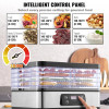 Food Dehydrator Machine, 5-Tray, 300W, Digital Timer & Temperature Control, ETL Listed