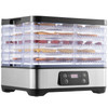 Food Dehydrator Machine, 5-Tray, 300W, Digital Timer & Temperature Control, ETL Listed