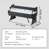 Box and Pan Brake, 24‑Inch, 0–135° Bending Range, 20‑Gauge Steel / 14‑Gauge Aluminum Capacity