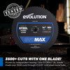Evolution S15CPS 15" Heavy‑Duty Metal Cutting Chop Saw – 3,500+ Cuts with EVOMAX14ST Blade, Industrial Power, Soft‑Start Motor, E‑Brake, Precision Shadow Line Guide