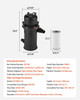 Cartridge Pool Filter, 150 Sq.Ft Area, 9000 GPH, Leak-Proof Housing, Pressure Gauge & Relief Valve