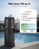 Cartridge Pool Filter, 150 Sq.Ft Area, 9000 GPH, Leak‑Proof Housing, Pressure Gauge & Relief Valve