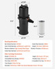 Cartridge Pool Filter, 200 Sq.Ft Area, 9000 GPH, Leak‑Proof Housing, Pressure Gauge & Relief Valve