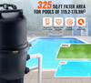 Cartridge Pool Filter, 325 Sq.Ft Area, Leak‑Proof Housing, Pressure Gauge & Relief Valve