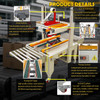 Automatic Case Taper Sealer Uniform Carton Box Tape Sealing Machine Top&Bottom Case Packing Sealer 180W Continuous Left-and-Right Drive Tape Baler for Width 7"-19.7" Height 5.5''-23.6'' 110V
