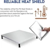 Deck Defender and Grass Guard Fire Pit Heat Shield-Steel 26"x26" Glass