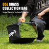 40V Cordless Lawn Mower Compatible with Dewalt 2x20V MAX Battery, 14 Inch Electric Lawn Mower with 35L Grass Bag, 6-Position Height Adjustment, Foldable Push Mower for Yard (Tool Only)