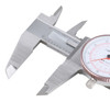 0-6''/0-150 mm by 0.001''/0.02 mm Inch/Metric Dual Needle Precision Dial Caliper Stainless Steel, P920-S236 | 0.001 in/0.02 mm Resolution, +/-0.001 in/0.03 mm Accuracy, Hardened Stainless Steel, 4-Way Measuring