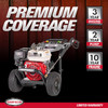 Simpson PowerShot 3500 PSI Gas Pressure Washer, 2.5 GPM, Honda GX200 Engine | Gas Power Washer For Professionals. AAA Triplex Pump, 25' MorFlex Hose, 5 Nozzles, Steel Frame. 49-State Compliant. PS3228