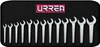 URREA U3500A Satin‑Finish SAE Service Wrench Set – 13‑Piece