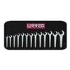 URREA URR-U3500B Service Wrench Set, 13‑Piece, SAE – Satin Finish