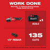 Milwaukee M18 FUEL™ 5" Flathead Braking Grinder, Paddle Switch No-Lock 2886-20