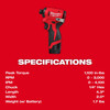 Milwaukee M12™ Subcompact Brushless 1/4" Hex Impact Driver Kit 3450-22