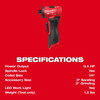 Milwaukee M12 FUEL™ 1/4" Right Angle Die Grinder 3485-20