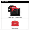 Milwaukee M12™ Green Laser – Cross Line & 4-Points 3624-20