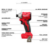 Milwaukee M18™ Compact Brushless 1/4" Hex 3-Speed Impact Driver 3651-20