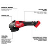 Milwaukee M18 FUEL™ 4-1/2"-6" Braking Grinder, Slide Switch 3671-20