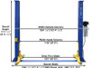 Baseplate 9,000 lbs. Capacity 2 Post Lift