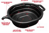 17972 4.5 GALLON OVAL DRAIN PAN, BLACK