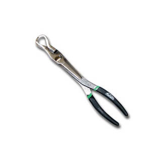 Pro America 11-Inch Extra Long Ring Nose Hose Grip Pliers - Made In USA, 6.5mm Grip
