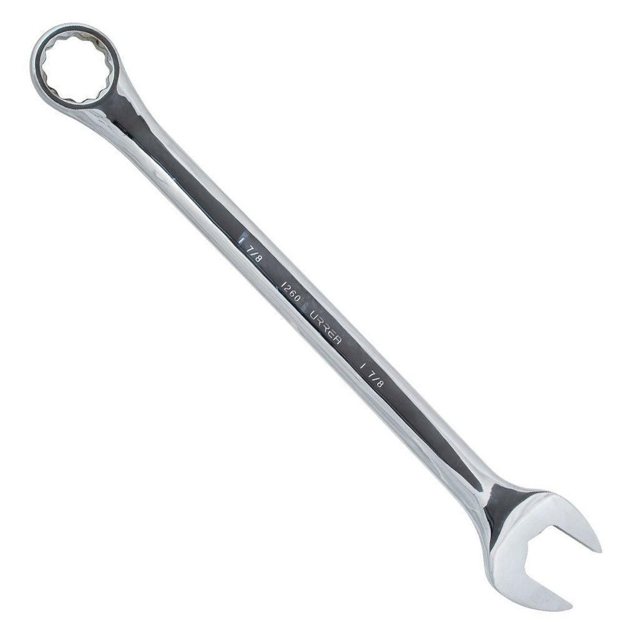 Full polished combination wrench, Size: 7/16, 12 point, Tool Length: 6-1/2"