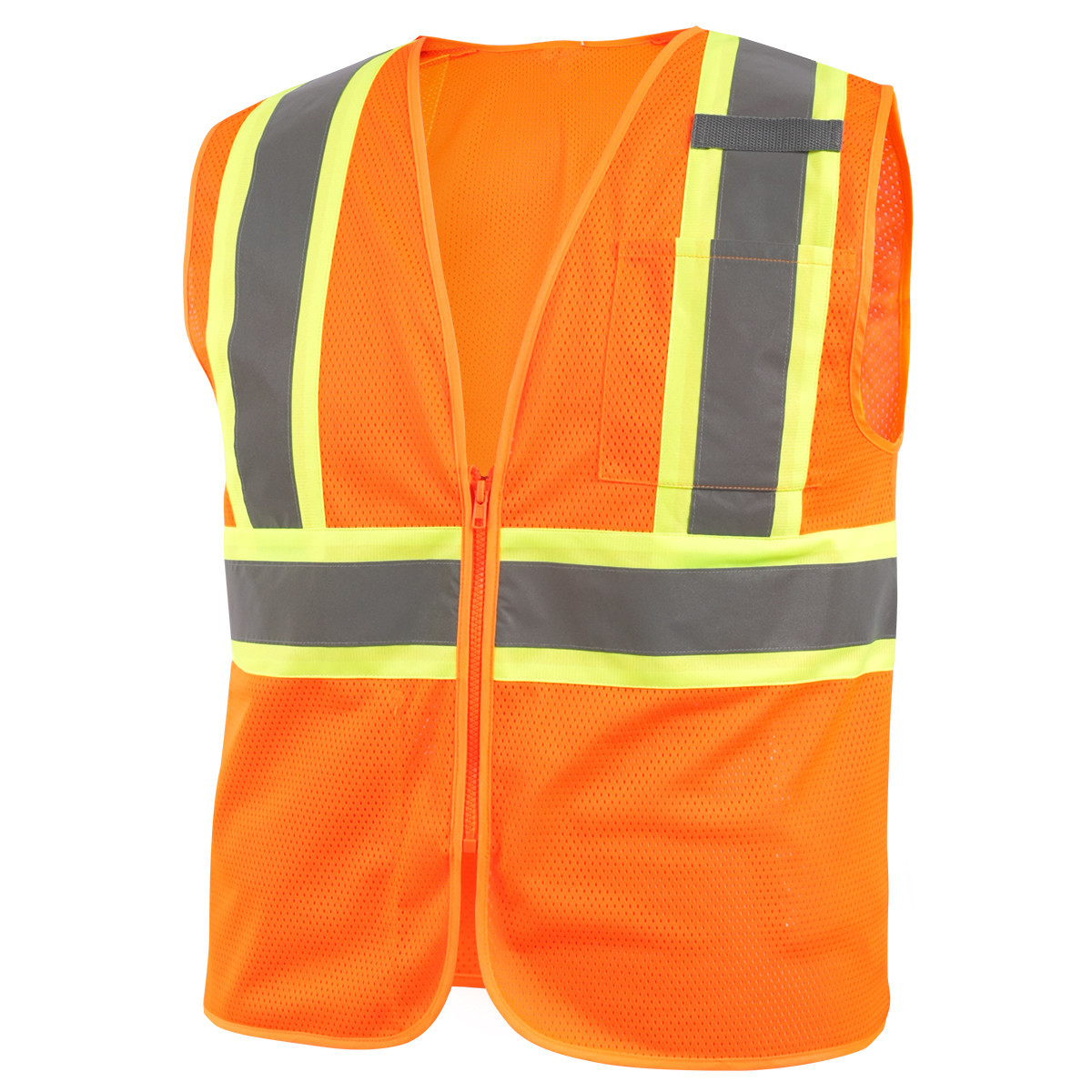Class 2 Poly Safety Vest3Org/Silv SurvLX3