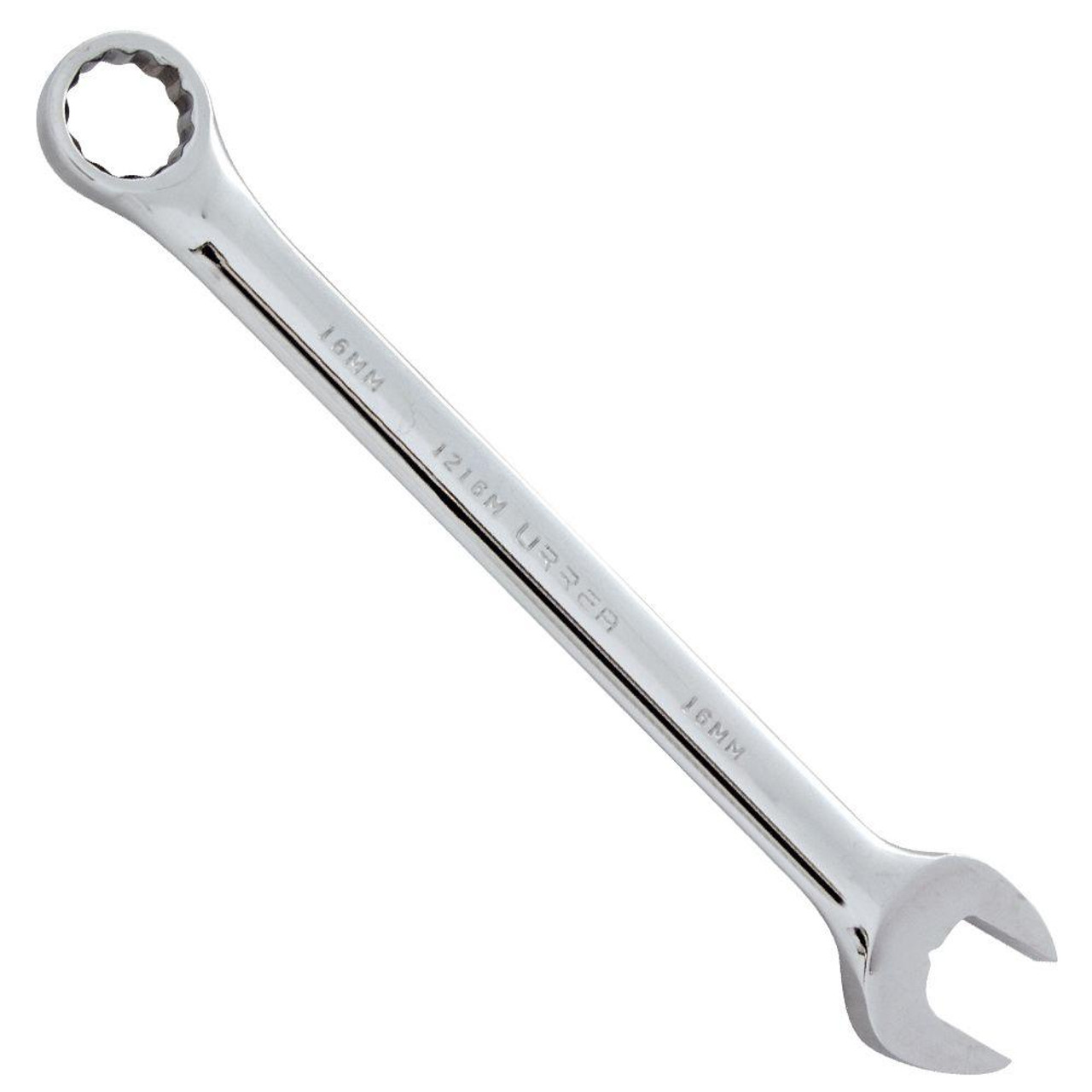 Satin finish combination wrench, Size: 8 mm, 12 point, Tool Length: 5-1/2"