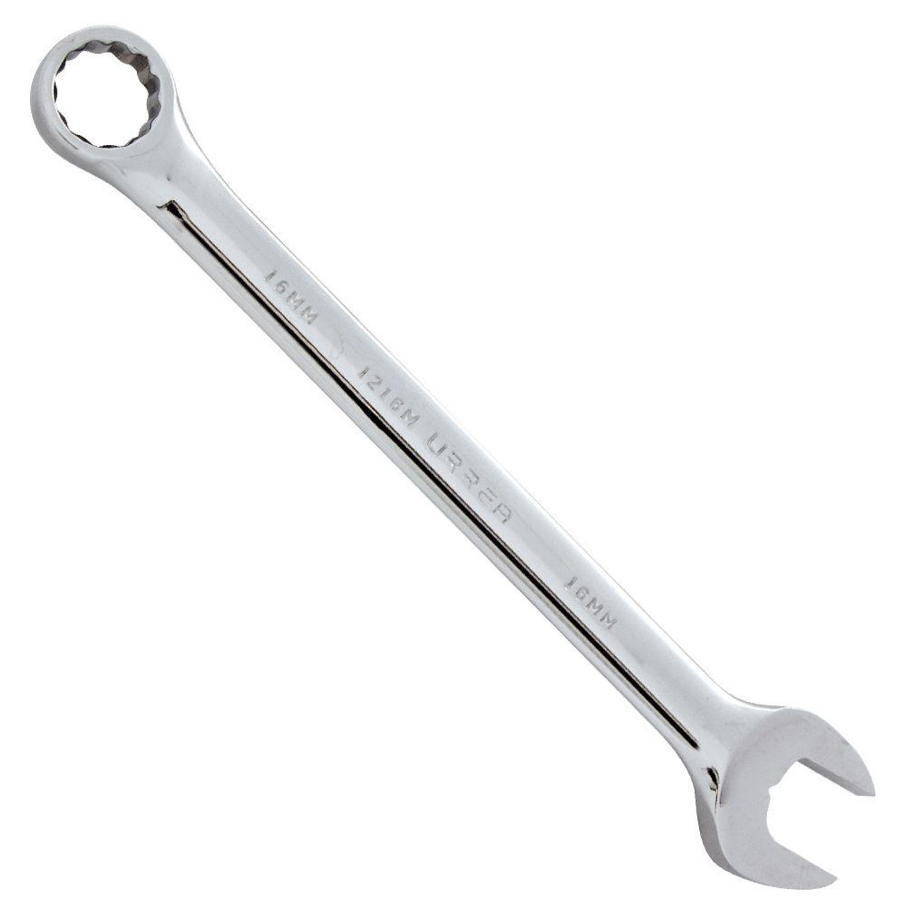 Satin finish combination wrench, Size: 9 mm, 12 point, Tool Length: 6"