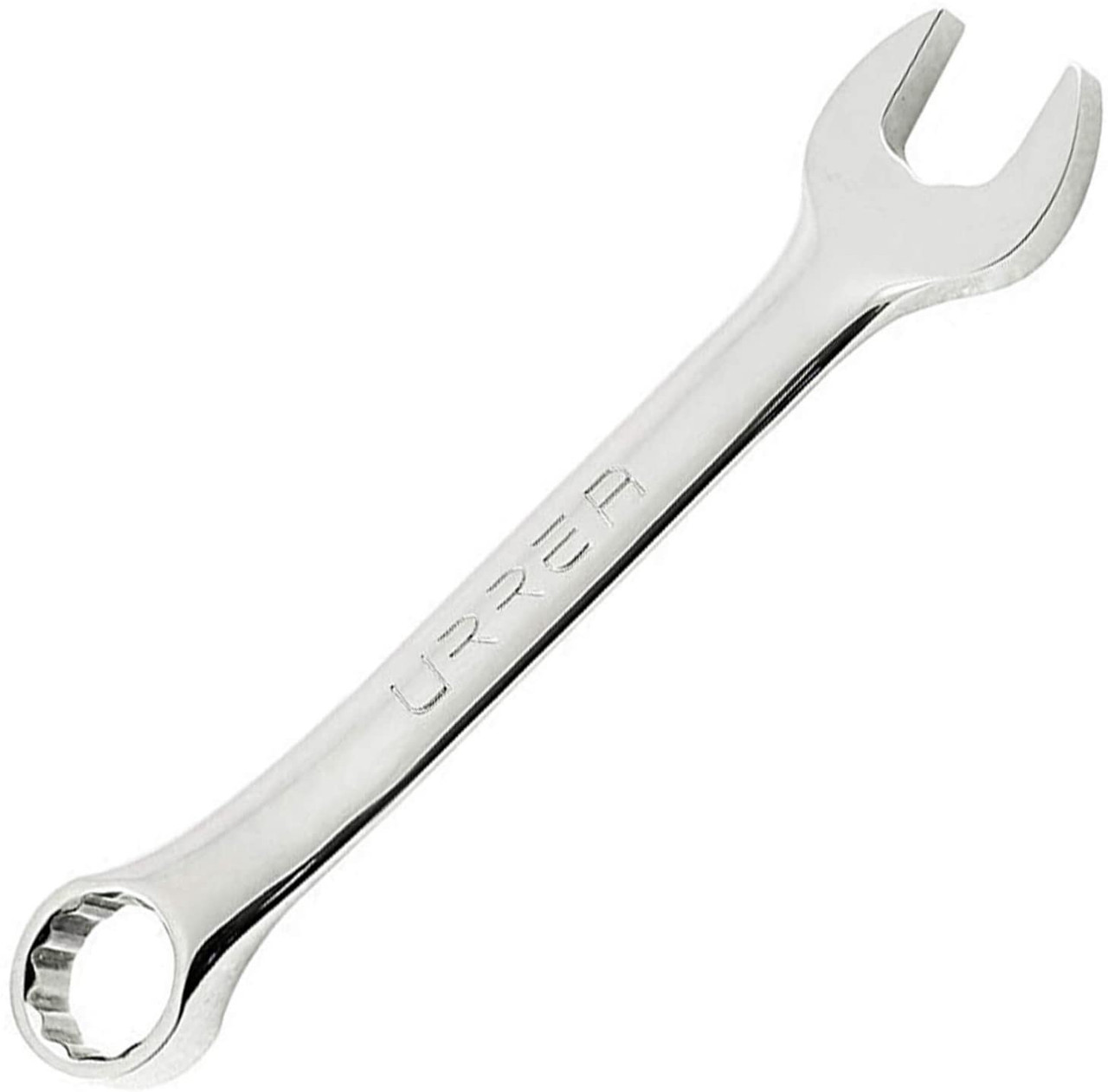 Full polished short combination wrench, Size: 12 mm, 12 point, Total Length: 5-1/4"