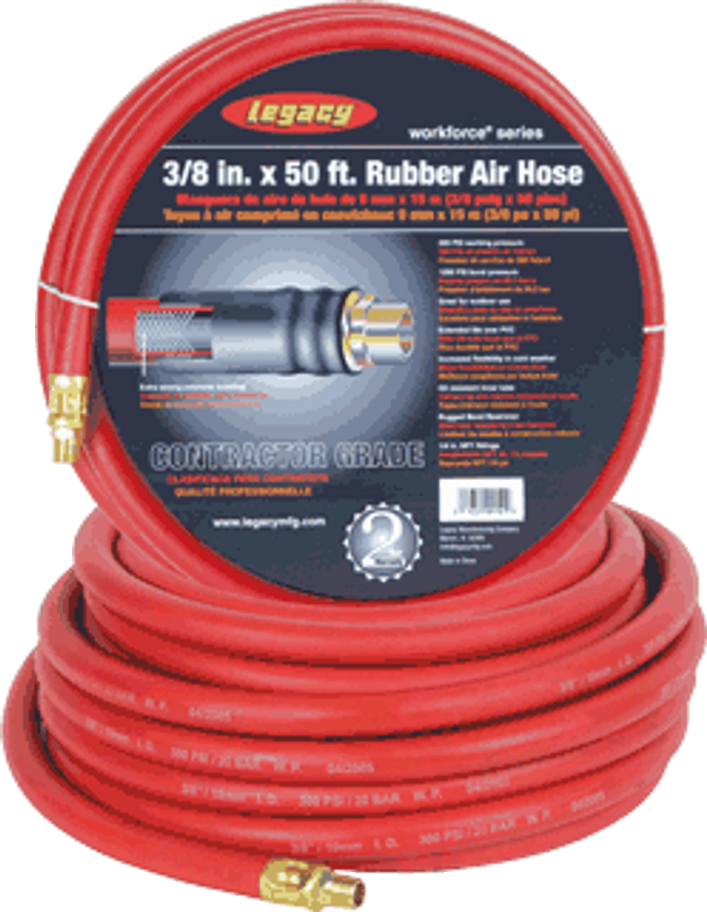 3/8" X 50? Heavy Duty Air Hose HRE3850RD2