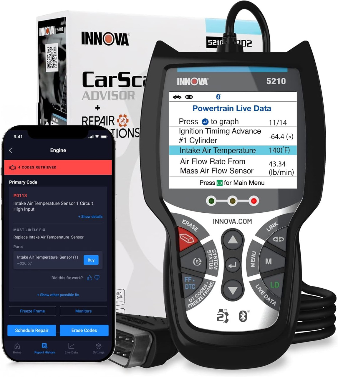 Upgraded the Innova 3040 Scan Tool to 5210