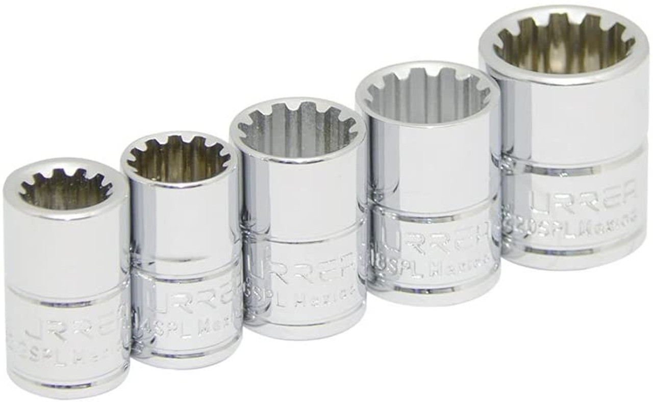 3/8" Drive Spline Socket 6 Pieces Set 5200SPL