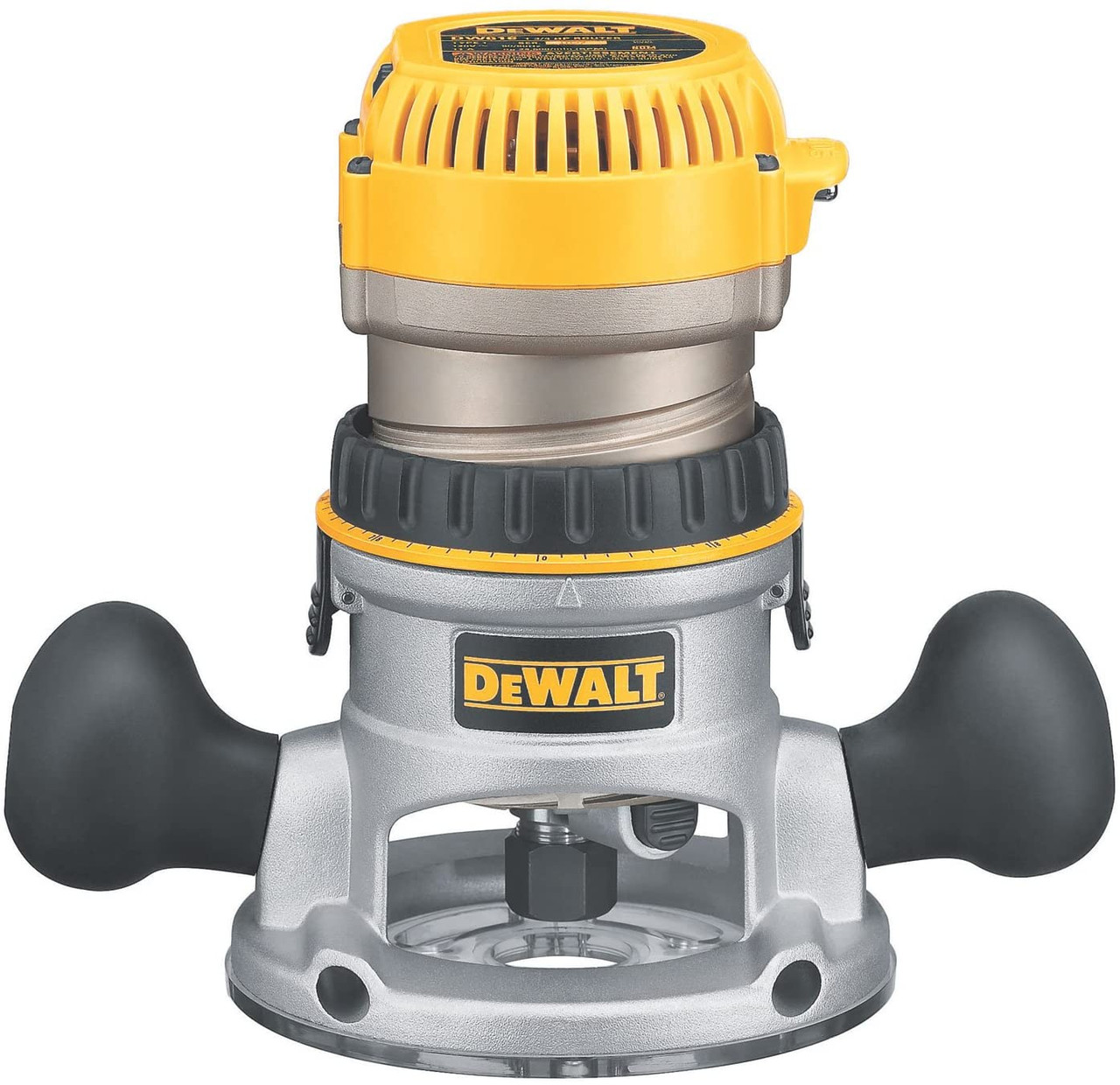 Dewalt DW618 Router, Fixed Base, Variable Speed, 2‑1/4 HP