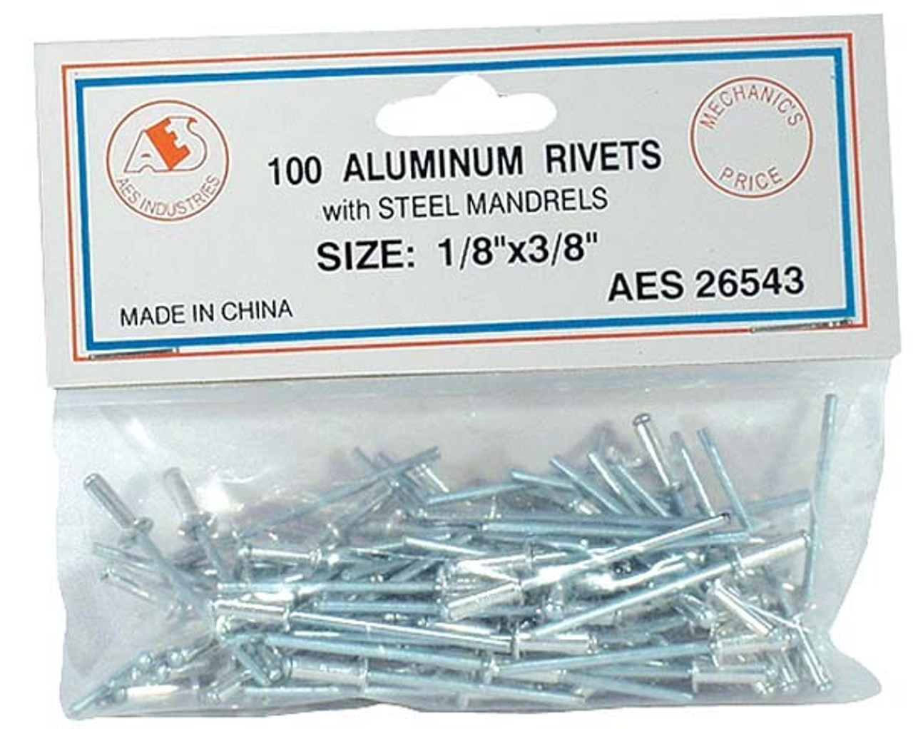 Aluminum Rivets - 1/8" x 3/8" 26543