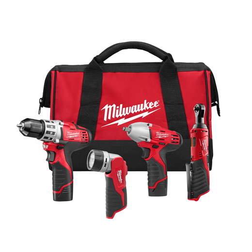 M12-  Cordless LITHIUM-ION 4 Tool Combo Kit 2493-24