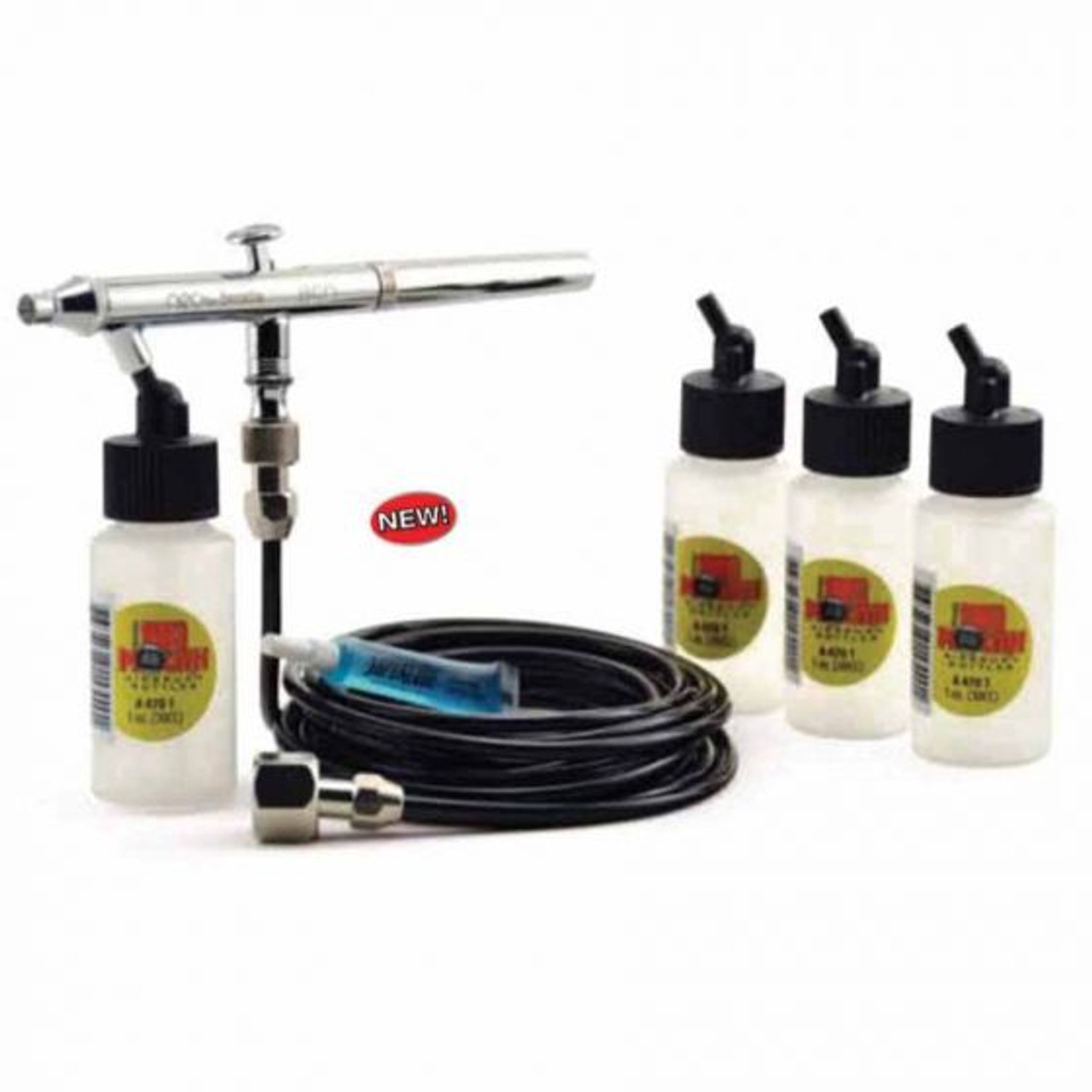 ANEST IWATA 4310 BCN NEO Series Dual Action Siphon Feed Airbrush Set, Brass