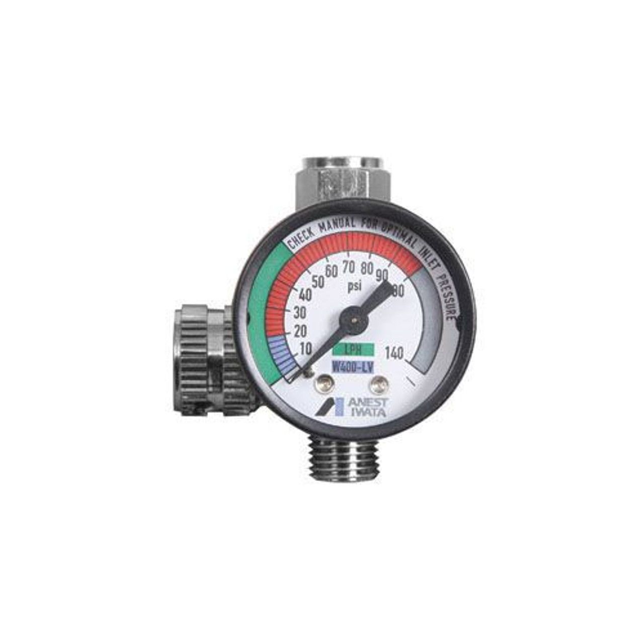 ANEST IWATA 8130B Air Adjusting Valve, 1/4 in MNPT Inlet x 1/4 in FNPT Outlet, 0 to 140 psi