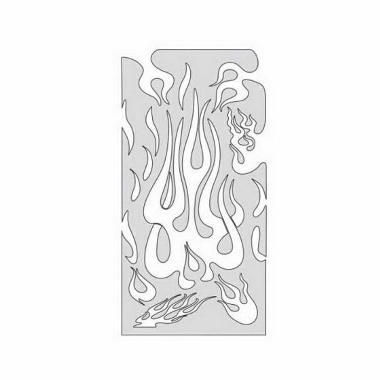 ANEST IWATA Artool? FH-FM1 Flame Master Series The Medium Freehand Airbrush Template, 5-1/2 in L x 11 in W