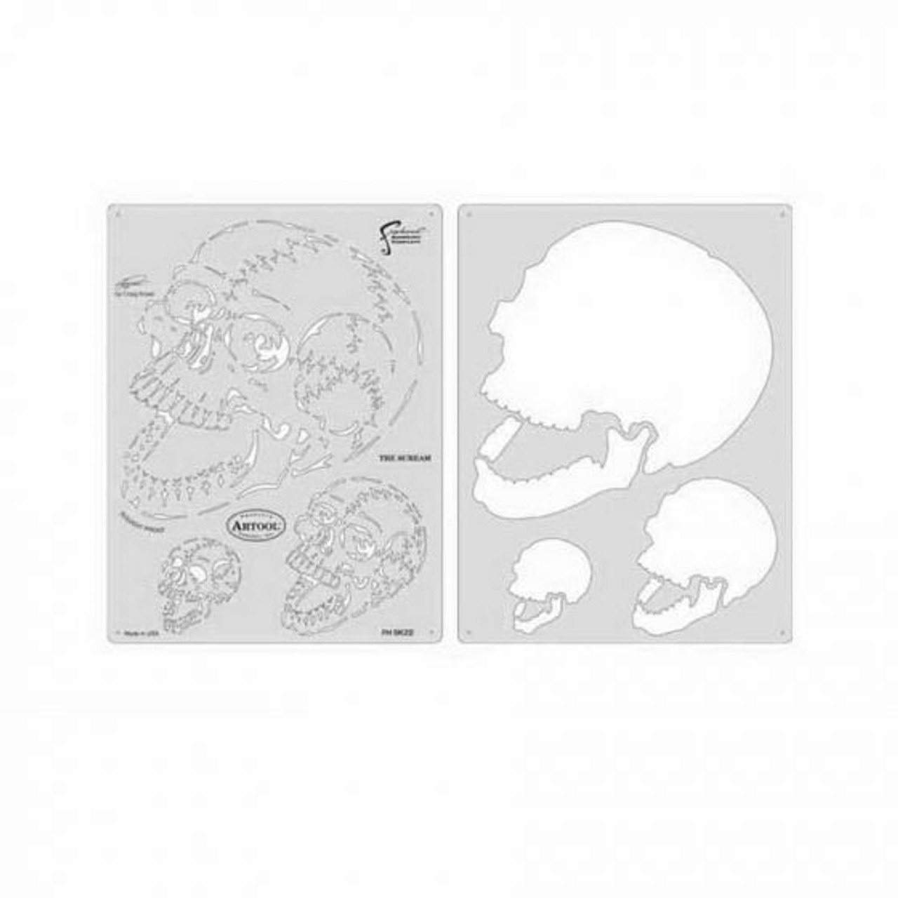 ANEST IWATA Artool? FH-SK22SP The Scream Freehand Airbrush Template, 10-1/2 in L x 8 in W