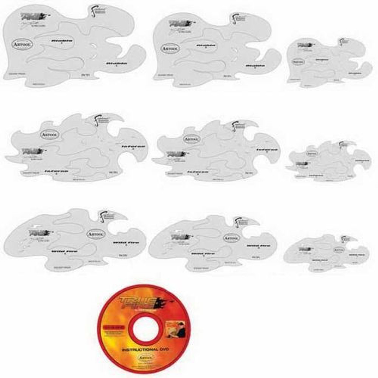 ANEST IWATA Artool? FH-TF1 True Fire Series Freehand Airbrush Template Set, Myla