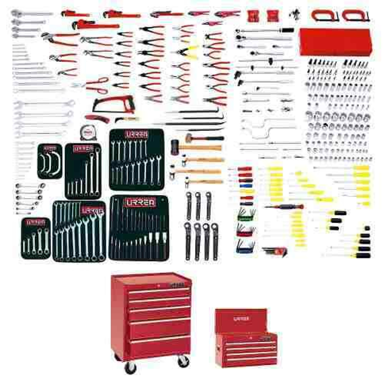 URREA 397 pc Combination industrial master tool sets with toolbox #99622