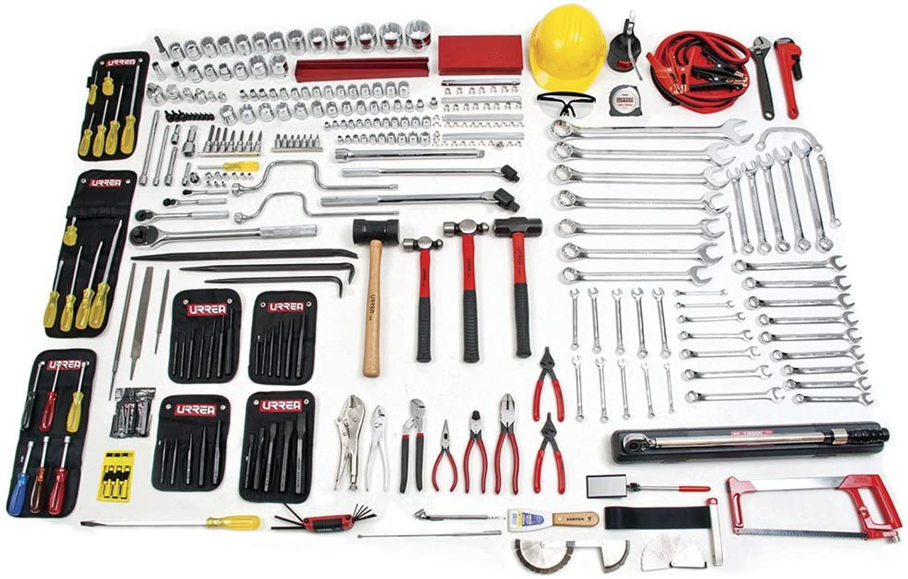 URREA 234 pc Combination industrial intermediate sets with toolbox #997T2
