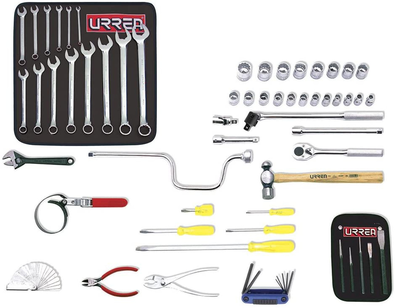 URREA 57 pc Metric automotive sets with toolbox #9915M