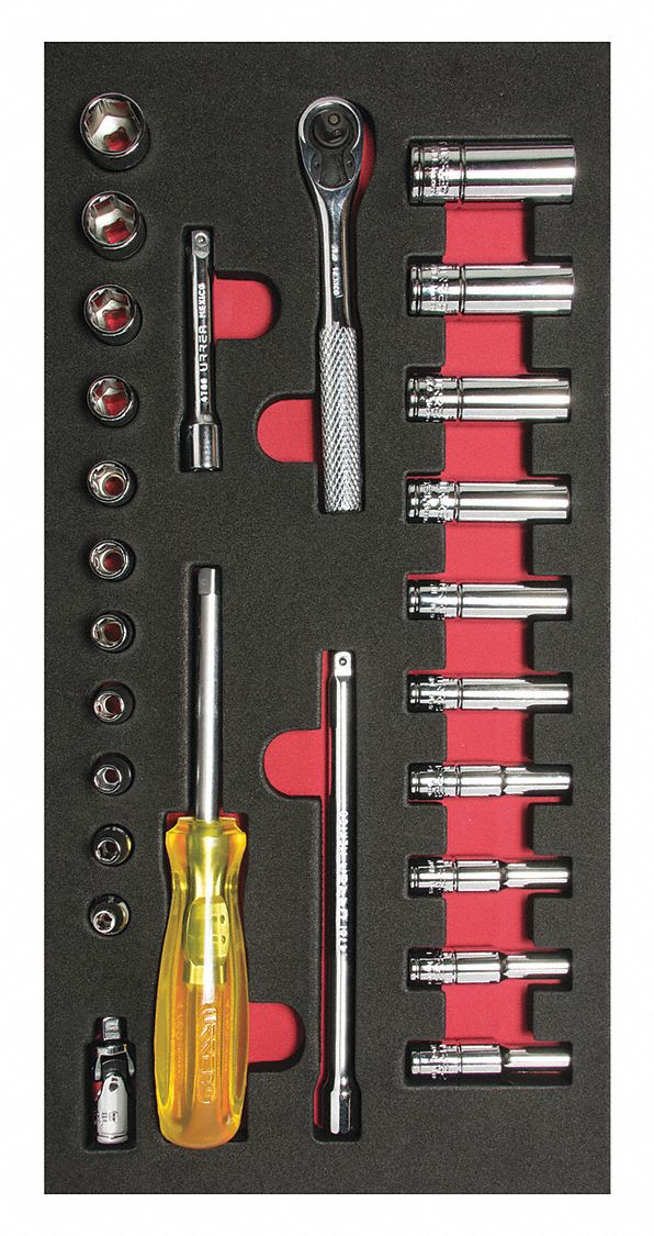 URREA 26 pc 1/4? DRIVE SOCKET SETS WITH ACCESSORIES #CH102