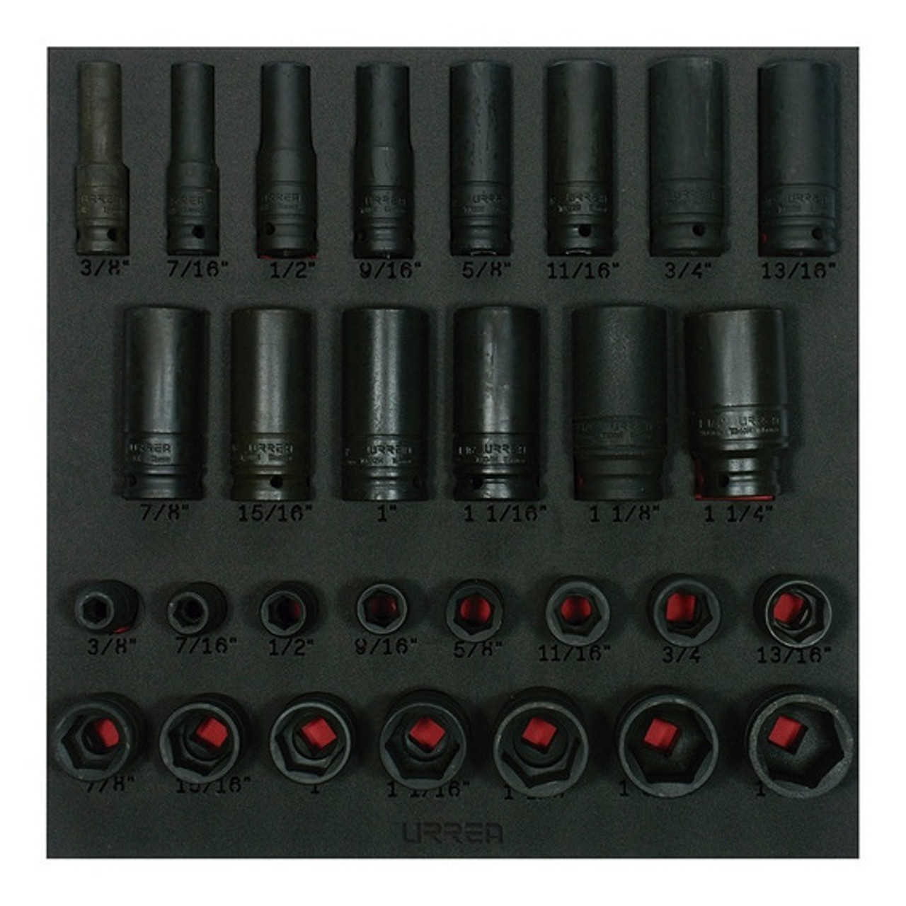 URREA 29 pc 1/2? DRIVE IMPACT SOCKET SETS #CH218