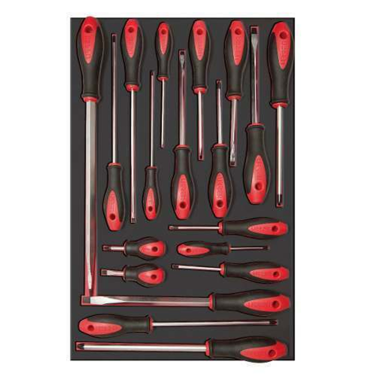 URREA 19 pc BIMATERIAL SCREWDRIVER SETS #CH307